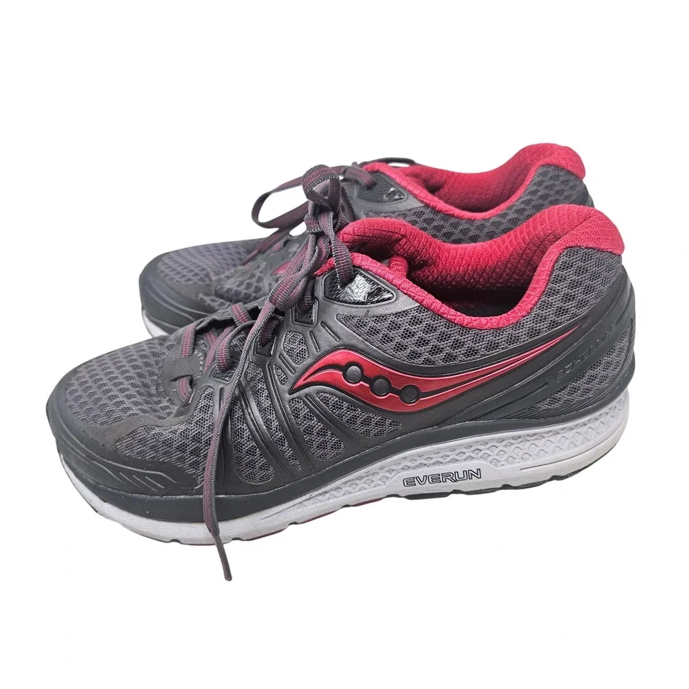 Saucony Echelon 6 Womens Running Shoes Grey Pink S10385-1 Size 7.5 Wide